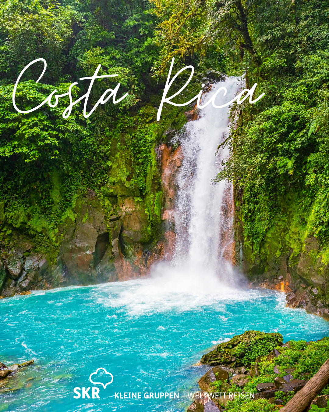 original SKR Reisen-Costa-Rica Rio Celeste Wasserfall 2282994899
