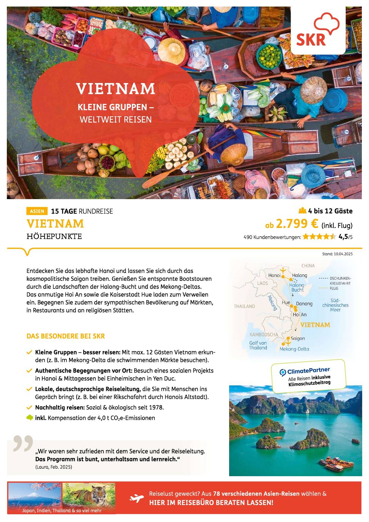 original SKR Reisen Vietnam VNRHOE Schaufensteraushang pdf - SKR3
