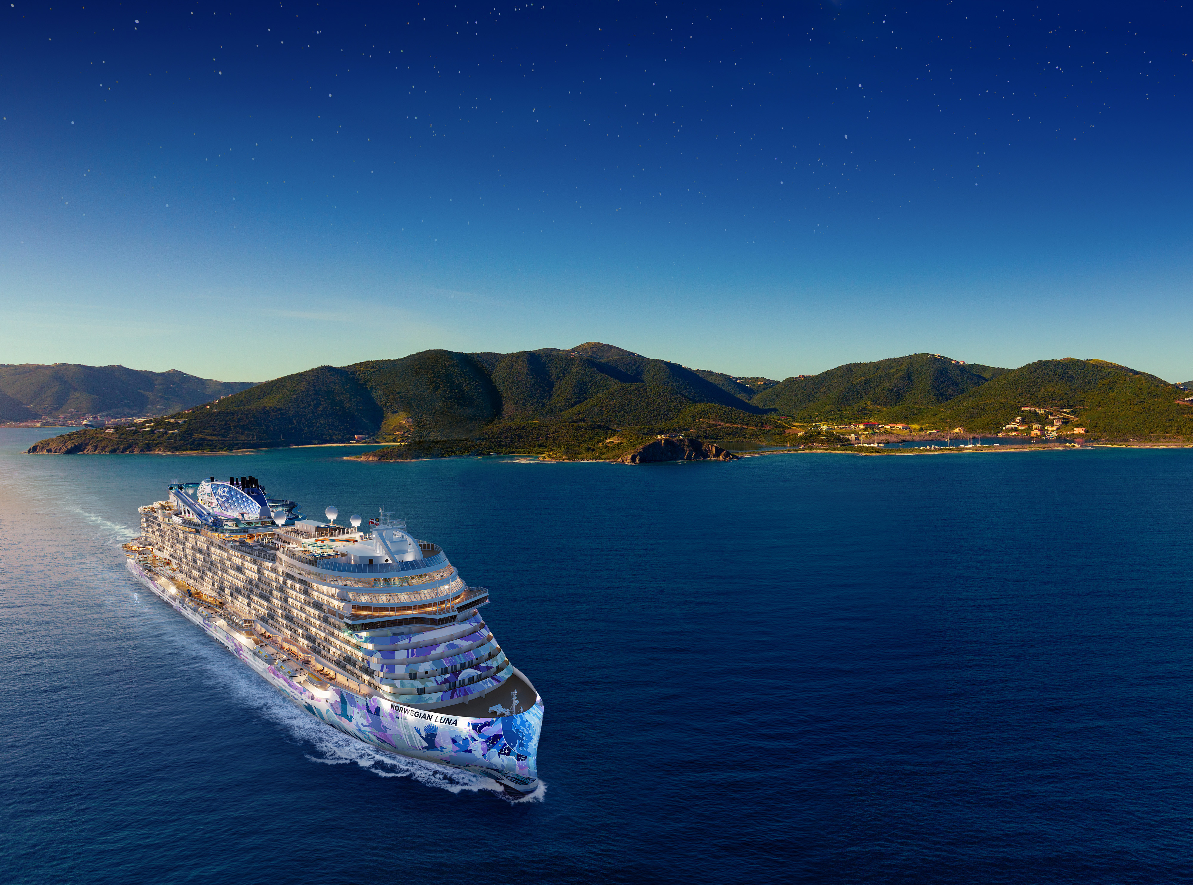 original NCL LUNA Ship Destination Tortola